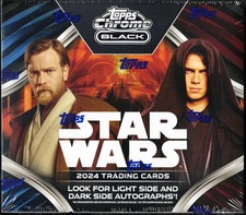 2024 Topps Chrome Black Star Wars Factory Sealed Hobby Box