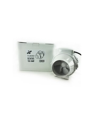 Taifun 2-Speed Inline Ventilator 145/187m³/h 100mm Flansch AC Abluft  Rohrlüfter