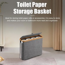 Toilet Paper Bin, Toilet Paper Basket with Lid, The Ultimate Bathroom Organizer