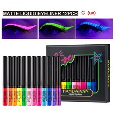 Neon Eyeliner Pen Kit UV Light Pastels Pastel-Black Light Eye Makeup
