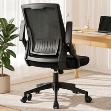 Ergonomic Office Chair with Flip-up Armrests Executive Computer Chair for Hom...
