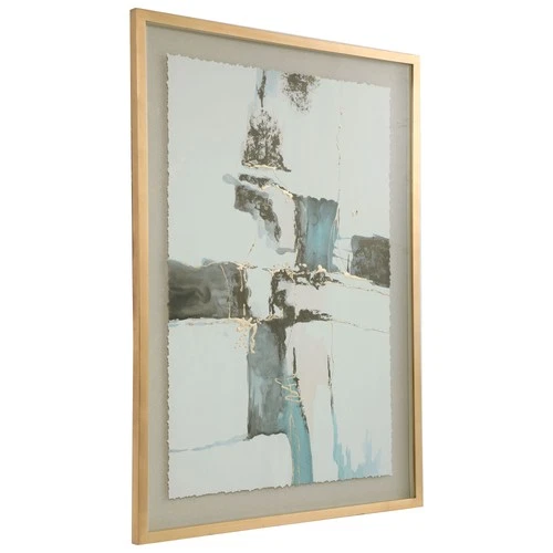 Uttermost 35373-CROSSWALK Crosswalk 53" x 38" Framed Abstract - Watercolor Blue - Picture 5 of 6