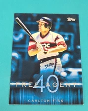 2015 Topps Free Agent 40 #F40-12 Carlton Fisk Chicago White Sox BASEBALL Card T