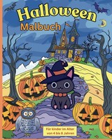 Halloween Malbuch FüR Kinder 4-8 Jahre, Kreativbuch, Ausmalbuch