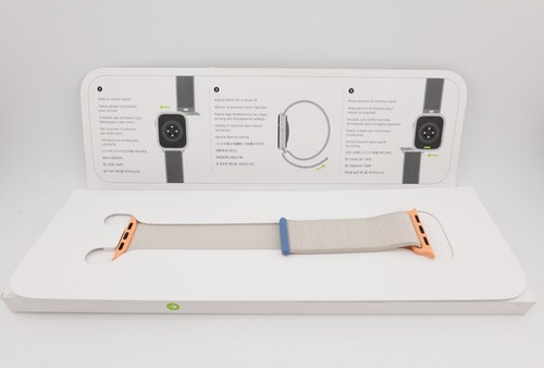 Bracelet boucle sport Apple Watch 41 mm - Starlight | boîte ouverte authentique Apple - Photo 3 sur 4