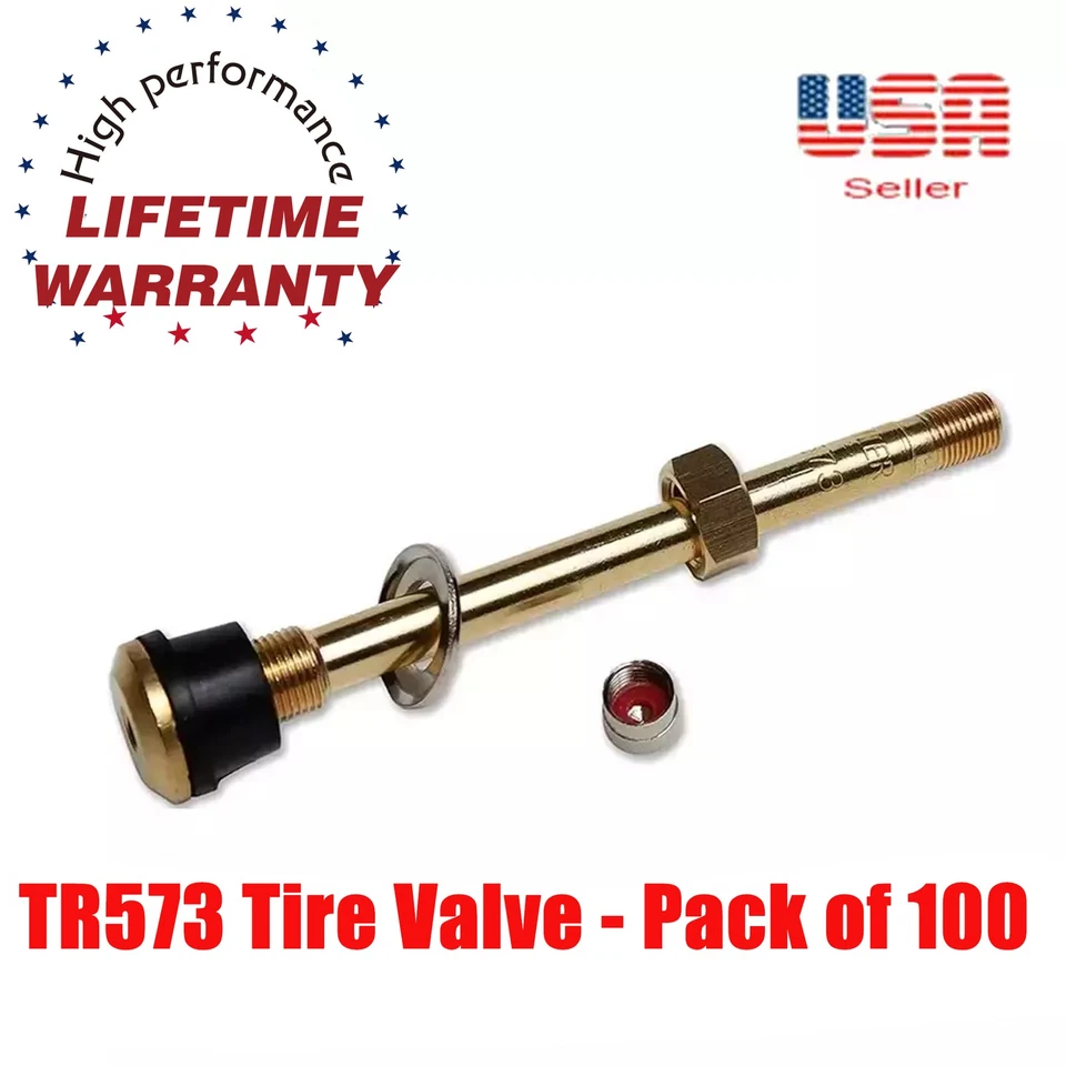 Комплект из 100 колес штока клапана шины грузовика TR573 22,5/24,5 для обода Φ.625 дюйма.L: 4,527 дюйма - Изображение 3 из 4