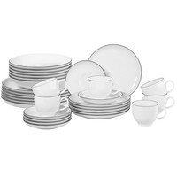 Seltmann Weiden Lido Black Line Kombi-Set Rund 30-Tlg.
