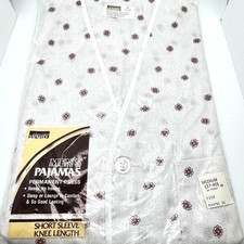 Montgomery Ward Mens Short Sleeve Knee-Length Pajamas M 37-40 New Old Stock Vtg