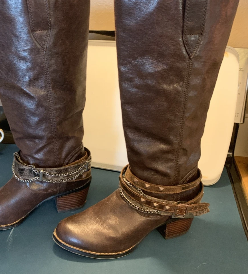 Botas vaqueras Durango para mujer 14 pulgadas Philly Western talla 8M marrón Foto 4 de 4