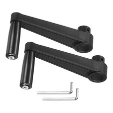 2er Set Kurbelgriff 16mmx3,15" Rundloch Kunststoff f&uuml;r W/ Schraubenschl&uuml;ssel