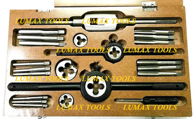 HEAVY DUTY TAP AND DIE SET 1/4 TO 1/2 BRITISH STANDARD FINE- BOXED COMPLETE BSF