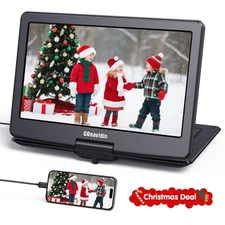 19" Portable DVD Player 16'' Swivel Screen w/ Rechargeable Battery HDMI USB 2025