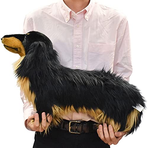Hansa Bh8149 Miniature Dachshund Dog Long Hair Stuffed Doll