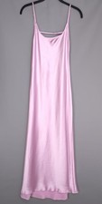ZARA New Midi Dress MEDIUM Satin Slip Wedding Party Cocktail 3309/331 Pink
