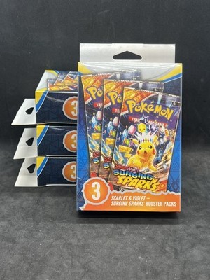 Pokemon TCG Surging Sparks Booster Bundle Sealed with 3 Pokémon Packs