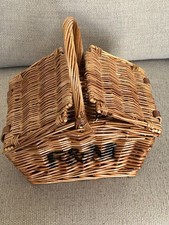 Fortnum and Mason Huntsman Mini Wicker Picnic Basket
