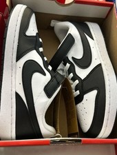 Nike Court Borough Low Recraft Little Kids' Shoes Black White