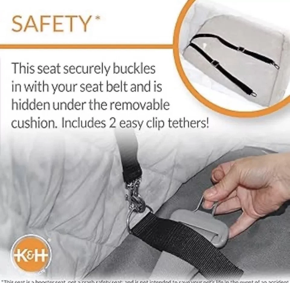 K&H Heated Bucket Booster Dog Car Seat for Car NIB - LARGE - Image 3 of 4