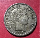 1911D US Barber SILVER Dime "Denver" Mint! Extra Fine! Lower Mintage! Coin