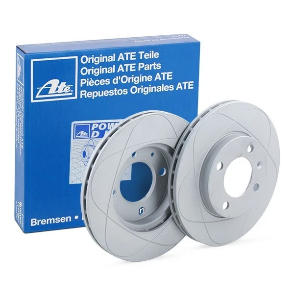 2x ATE 24.0320-0123.1 PowerDisc Disque de frein Avant pour VW GOLF II (19E, 1G1) - Photo 2/4