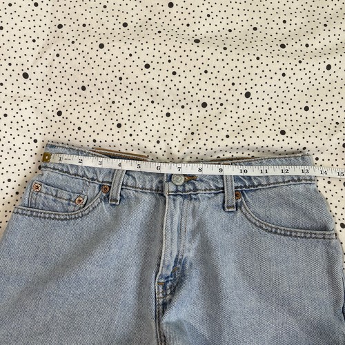 Pantaloncini Levi’s Jorts vintage 1996 donna 5 Jr denim taglio bohemien indie - Foto 7 di 8