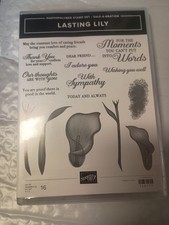 Stampin'Up LASTING LILY photopolymer set 16 stamps S12