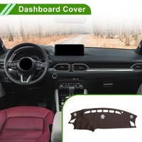 FüR Mazda CX-5 13-16 Armaturenbrett-Abdeckung Kunstleder Braun 1Stk