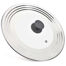 Universal Lid For Pots Pans And Skillets One Lid Fits All 8.2512 Inch Pots Fryin