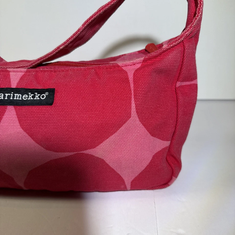 Bolso de Hombro Marimekko Rosa Sobre Rosa Kivet Usado Ver Fotos Para Letreros de Uso Foto 3 de 4