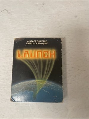 Launch A Space Shuttle Family Card Game 1986By Spaceial Enterprise Sealed Cards