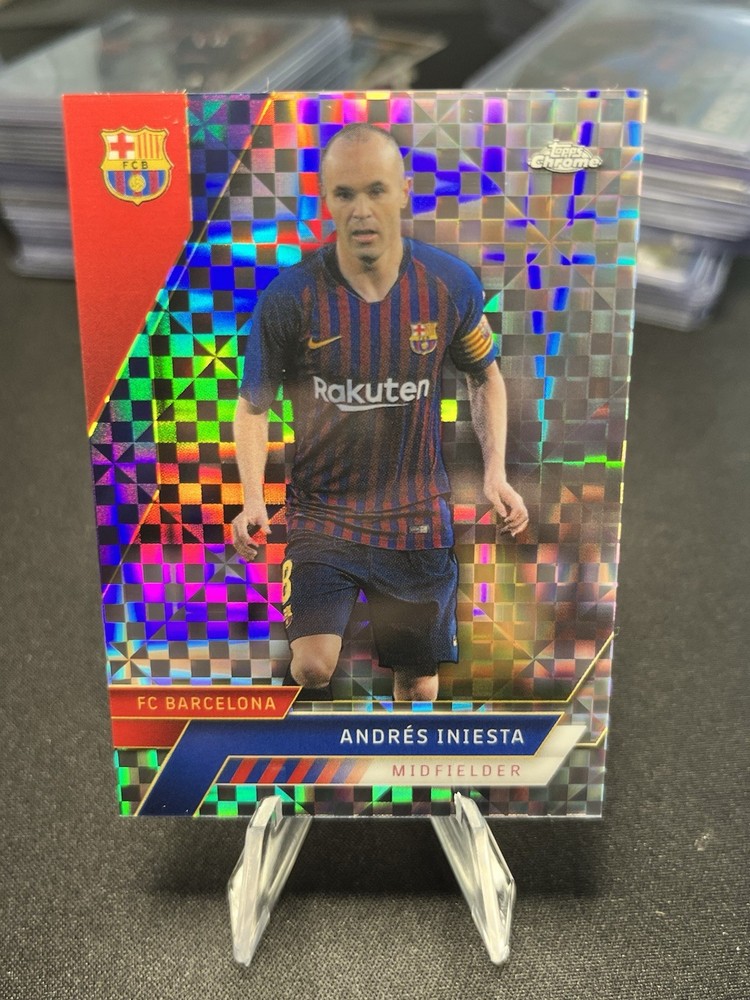 2023 Topps Chrome Andrés Iniesta Barcelona X-Fractor #93 Spain