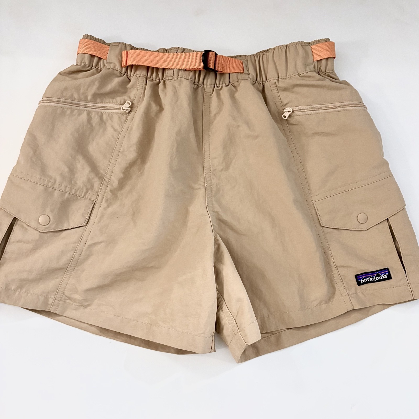 Patagonia Women's Outdoor Everyday Shorts Pelican Beige Tan 57455 S Gorpcore