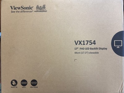 ViewSonic VX1754 17'' 1080p IPS Portable Gaming Monitor with 144Hz, AMD FreeSync