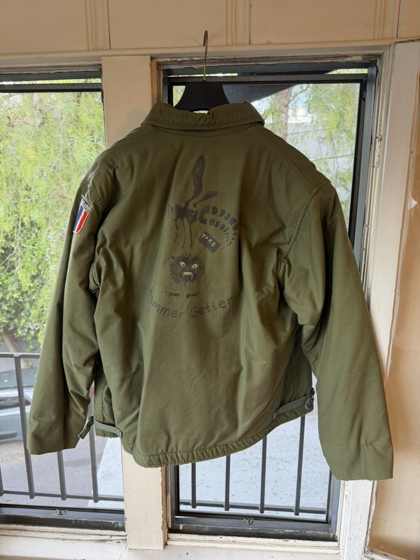 US Navy A-2 Deck Jacket 1972 X LARGE  A2 VIETNAM WAR USN SOG SPECIAL FORCES USN