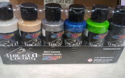 #ad Wicked Colors 2 Ounce Wicked Airbrush Set Pearl $29.99