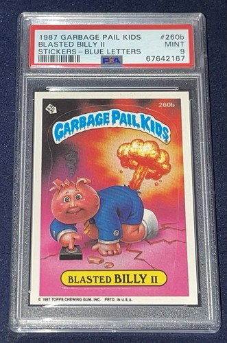 1987 Topps Garbage Pail Kids 7th Series #260b Blasted Billy II PSA 9 MINT Os7 - Picture 1 of 2