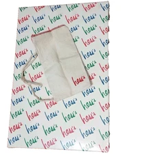 Vtg Hess's Department Store Cotton 'Santa' Gift Bag &a Shirt Box Pa. Iconic Logo