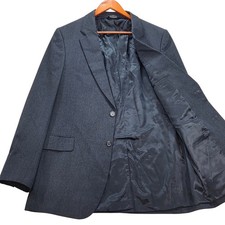 Jos A Bank 42L Mens Gray Wool Cashmere Two Button Blazer Jacket