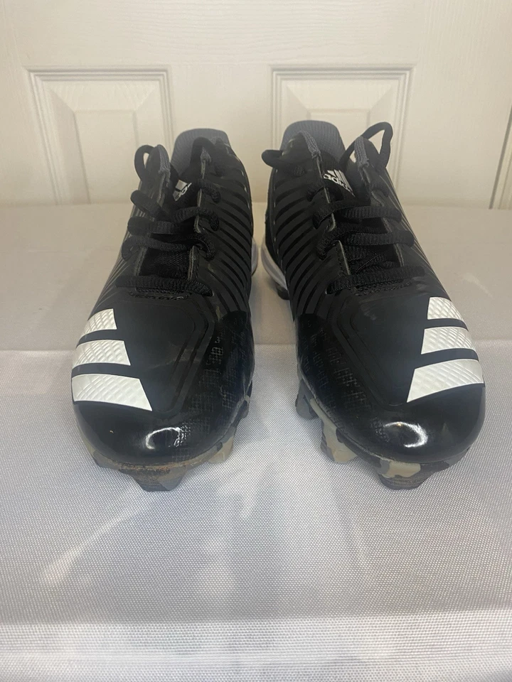 Adidas Botines Zapatos Atléticos Icono 8 MD Béisbol Fútbol Niños 3.5 Negro Foto 4 de 4