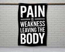 Motivational Gym Flag - Home Gym Wall Art Decor