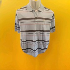 Vintage N O S Nike Blue Striped Golf Polo 2 XL Style 177156 Color 400