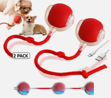 2Pcs Automatic Rolling Ball Smart Cat Dog Toy Electric Self-moving Kitten Game