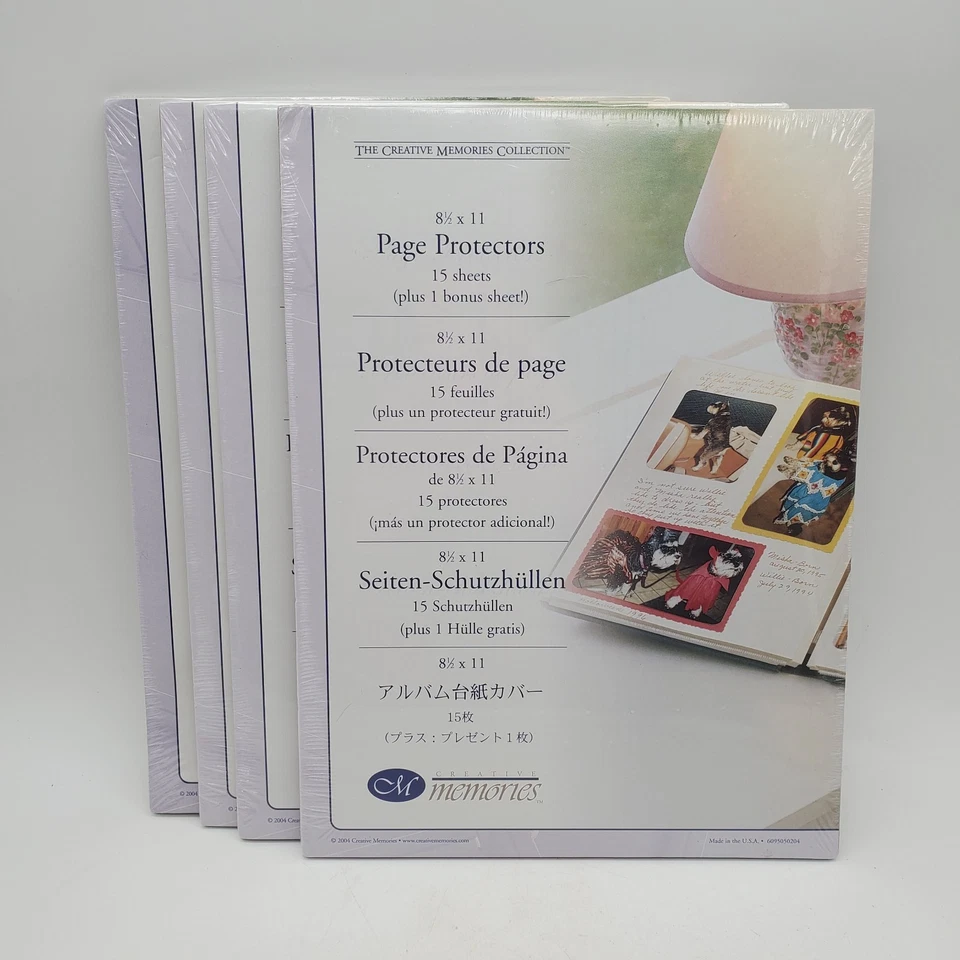 Creative Memories 2004 8.5 x 11 Page Protectors 15 + 1 New in Sealed Package - Image 4 of 4
