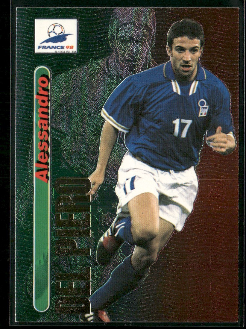 1996 Panini World Cup France Foil Alessandro Del Piero Italy #74