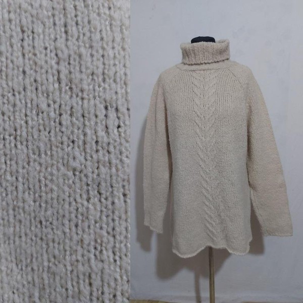 Women Laura Ashley Sweater Beige Acrylic 40 / L /