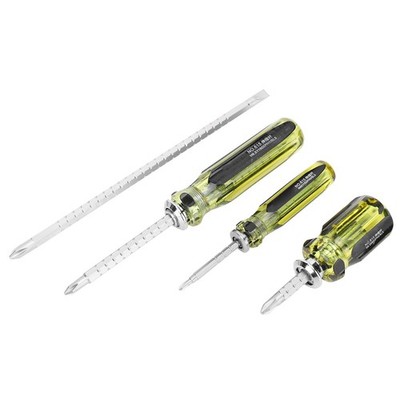 4x Cross Screwdriver Telescopic DualPurpose MultiBit Accurate Set Industrial SET