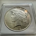 1922 peace silver dollar Liberty Silver Coin w/ case