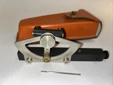 Vtg Keuffel & Esser K & E Abney Survey Hand Level Clinometer Sight Scope & Case