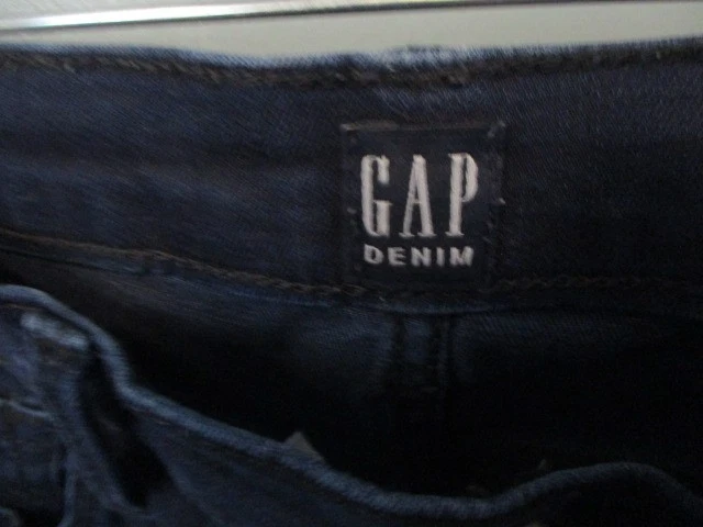 GAP 1969 True Skinny Jeans Women’s Size 8R Dark Wash Stretch Denim STRAIGHT LEG - Image 3 of 4