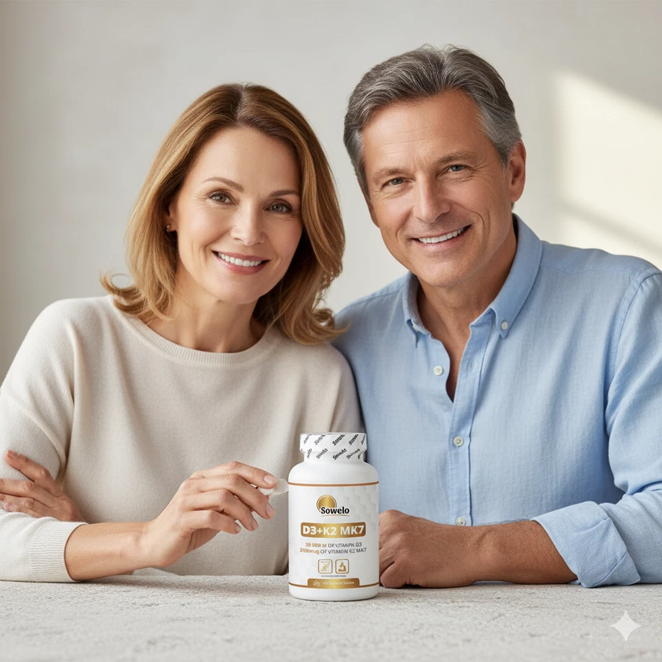 Vitamina D3 20.000 UI + K2 MK7 200mcg – Supporto immunitario e osseo – Sowelo - Immagine 4 di 4